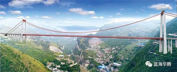 shenzhen V&T ayuda a construir asia's "primer cruce"--puente del cañón del río chishui
