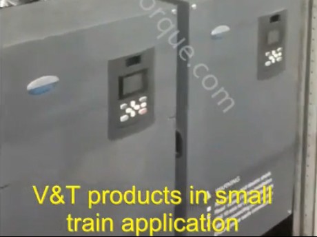 Productos de accionamientos de CA de V&T en aplicaciones de trenes pequeños