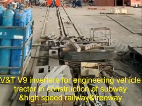Accionamientos de CA V&T V9 para tractores de vehículos de ingeniería en la construcción de trenes subterráneos, vías férreas de alta velocidad y autopistas
