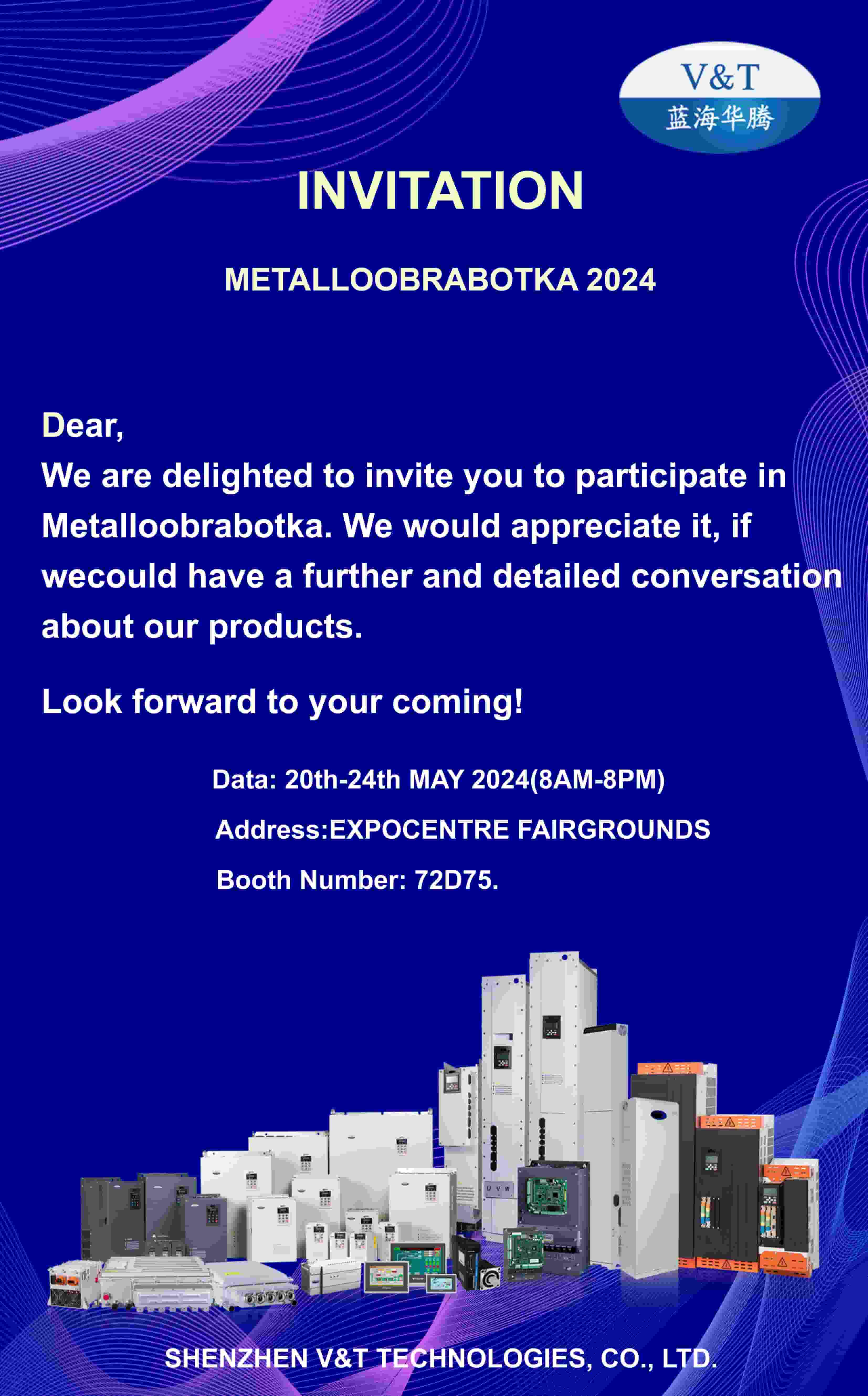 Visite la empresa V&T en METALOOBRABOTKA 2024